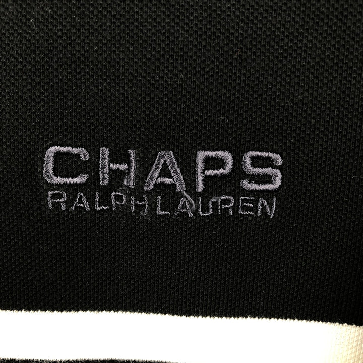 Ralph Lauren CHAPS long-sleeved T-shirt, men's size XL cotton black type Vintage Second Hand