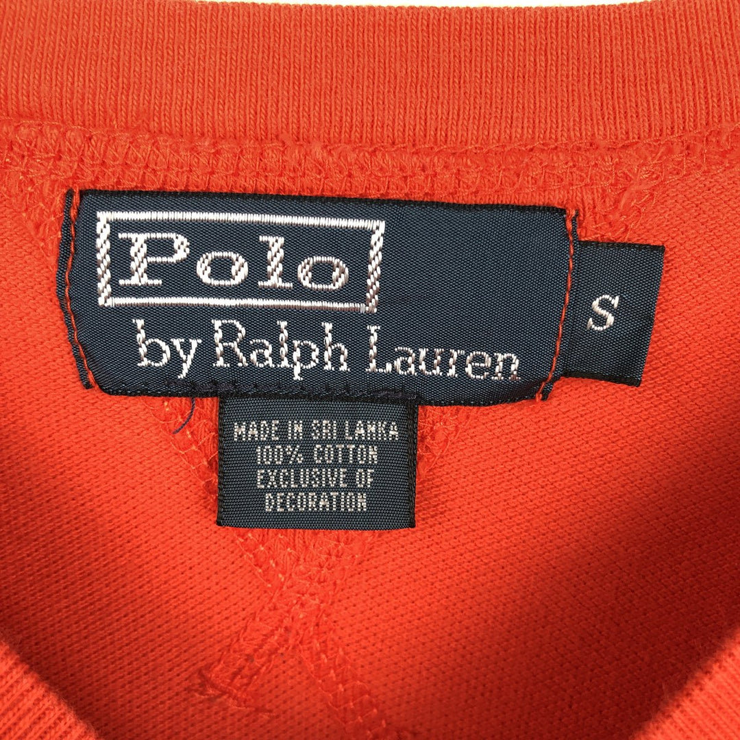 Ralph Lauren POLO by Ralph Lauren Long T-shirt, Men's S size cotton orange type Vintage Second Hand