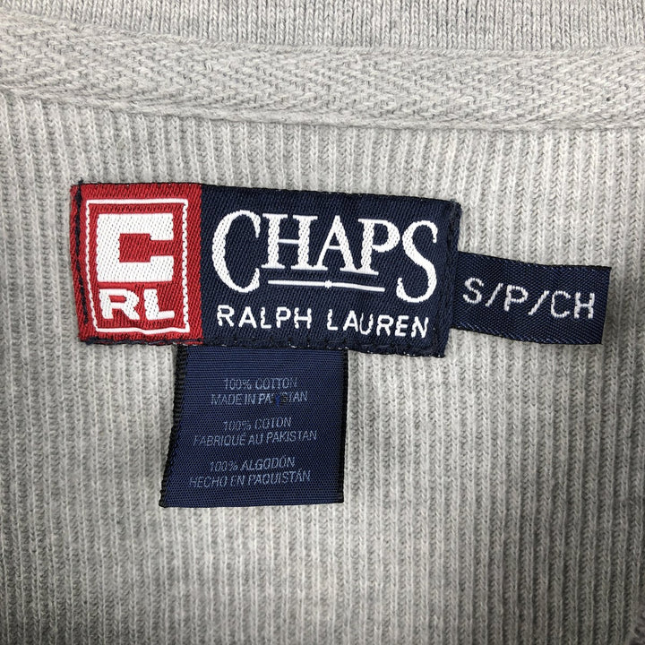 Ralph Lauren CHAPS V-neck Long-Sleeve T-Shirt (Men's Size S) cotton gray type Vintage Second Hand