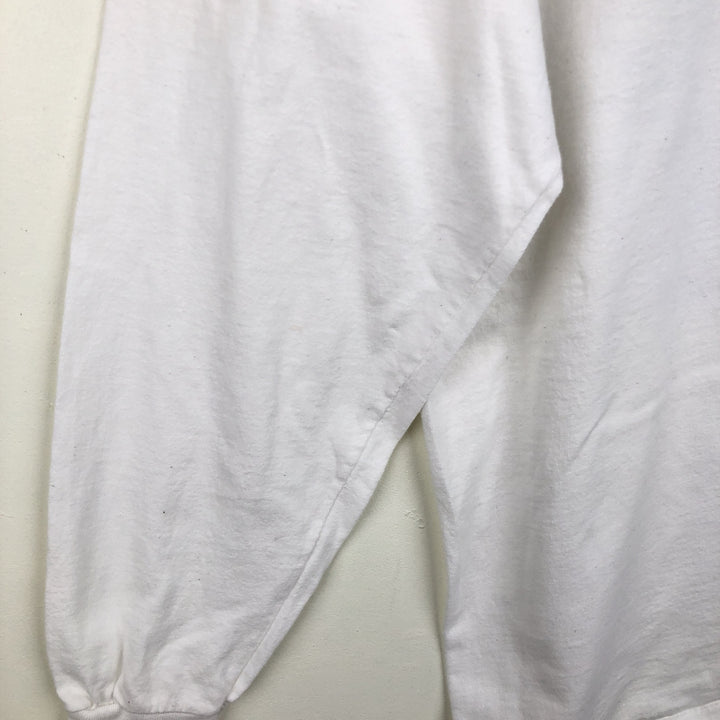 90'S All Sport HEAVY WEIGH Advertising T-Shirt Long Sleeve T-Shirt Made in USA Men's XL Equivalent Vintage cotton white type Vintage Second Hand