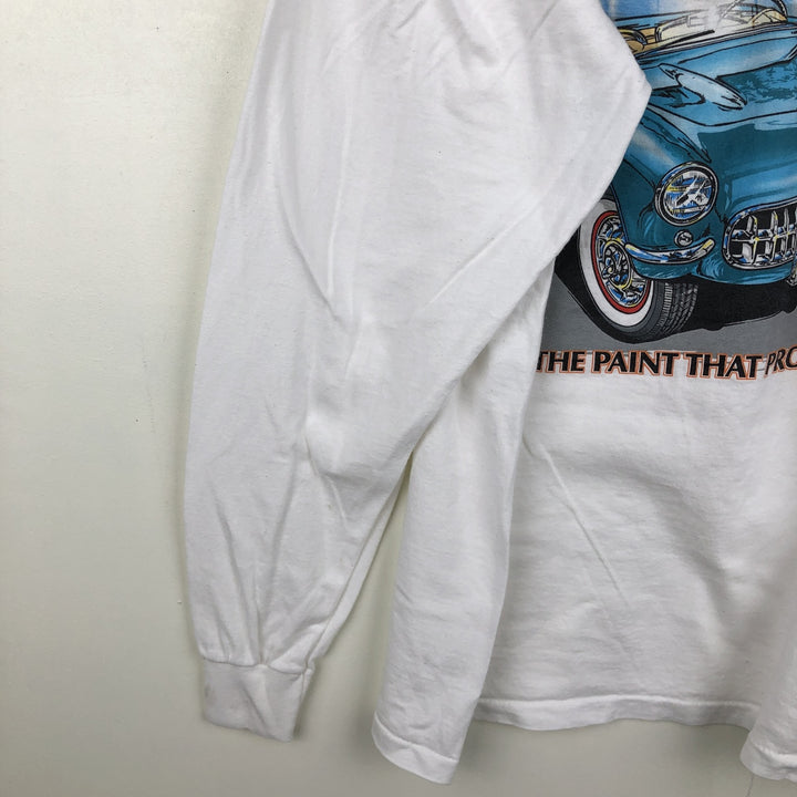 90'S All Sport HEAVY WEIGH Advertising T-Shirt Long Sleeve T-Shirt Made in USA Men's XL Equivalent Vintage cotton white type Vintage Second Hand