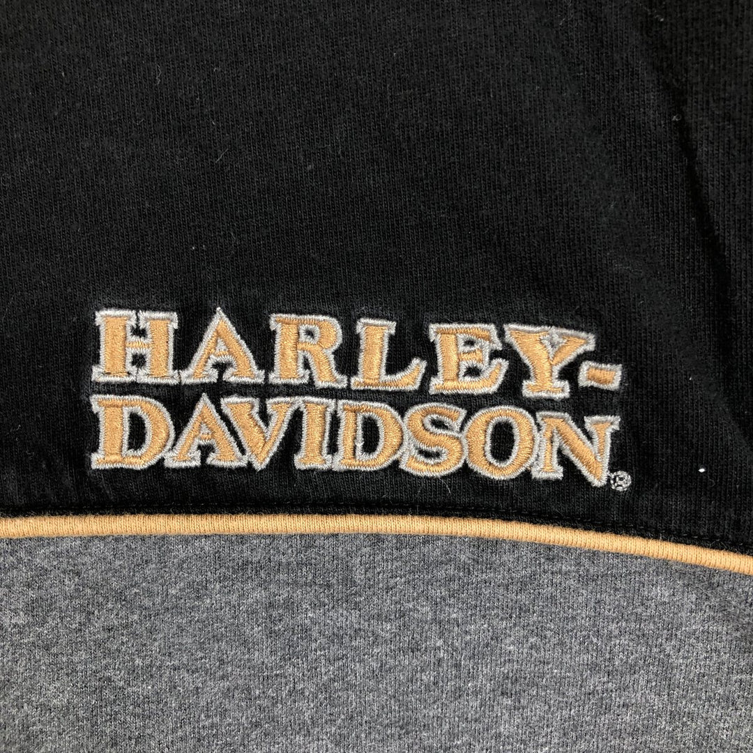 Harley-Davidson Long Sleeve T-Shirt, Men's XL Size cotton gray type Vintage Second Hand