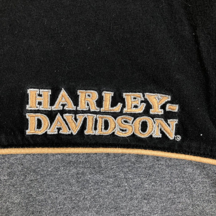 Harley-Davidson Long Sleeve T-Shirt, Men's XL Size cotton gray type Vintage Second Hand