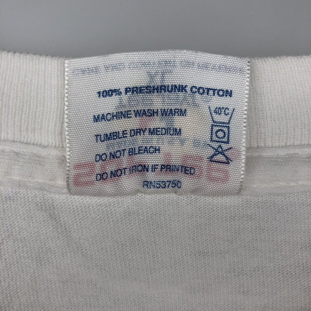 90'S SOF TEE Long-Sleeve T-Shirt, Made in USA, Men's XL Equivalent, Vintage cotton white type Vintage Second Hand