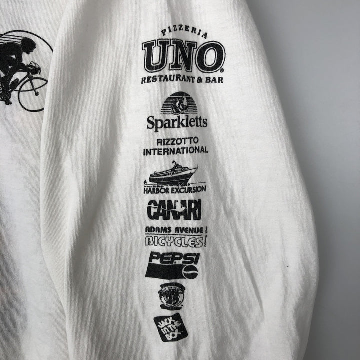 90'S SOF TEE Long-Sleeve T-Shirt, Made in USA, Men's XL Equivalent, Vintage cotton white type Vintage Second Hand
