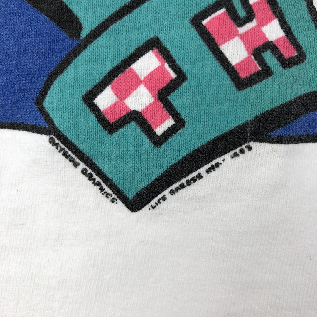 90'S SOF TEE Long-Sleeve T-Shirt, Made in USA, Men's XL Equivalent, Vintage cotton white type Vintage Second Hand