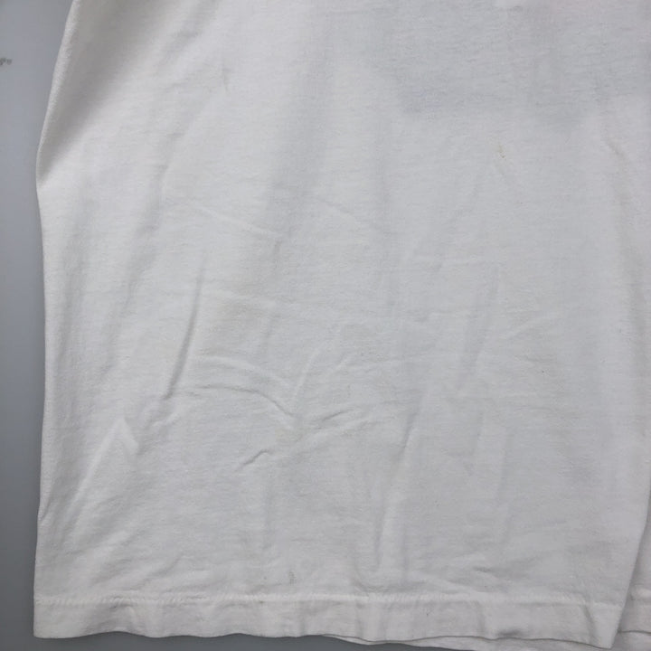 90'S SOF TEE Long-Sleeve T-Shirt, Made in USA, Men's XL Equivalent, Vintage cotton white type Vintage Second Hand