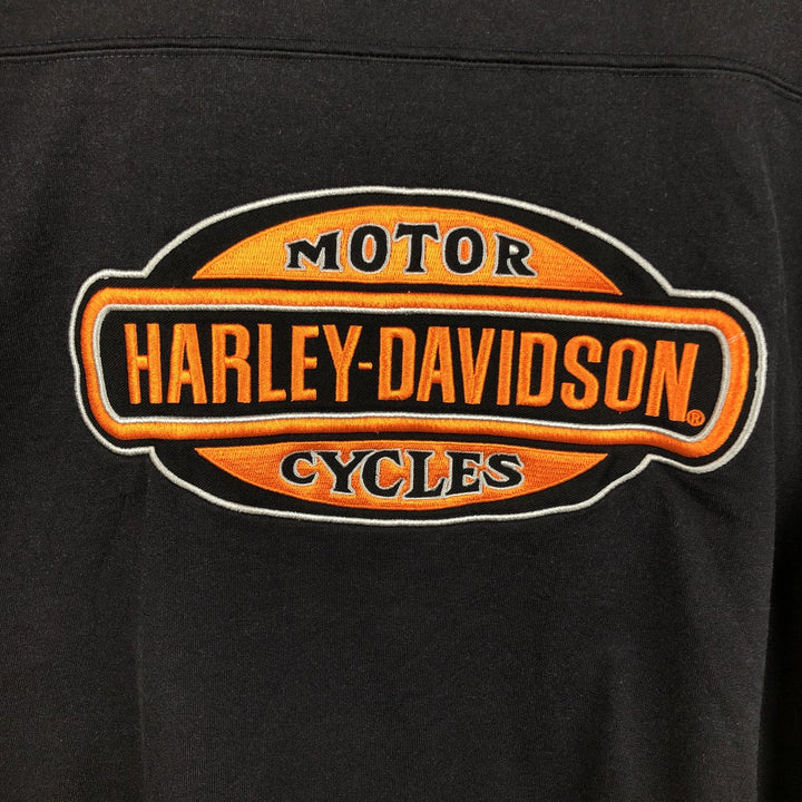 Harley-Davidson Motorcycle Long Sleeve T-Shirt, Men's Size L unclear black type Vintage Second Hand