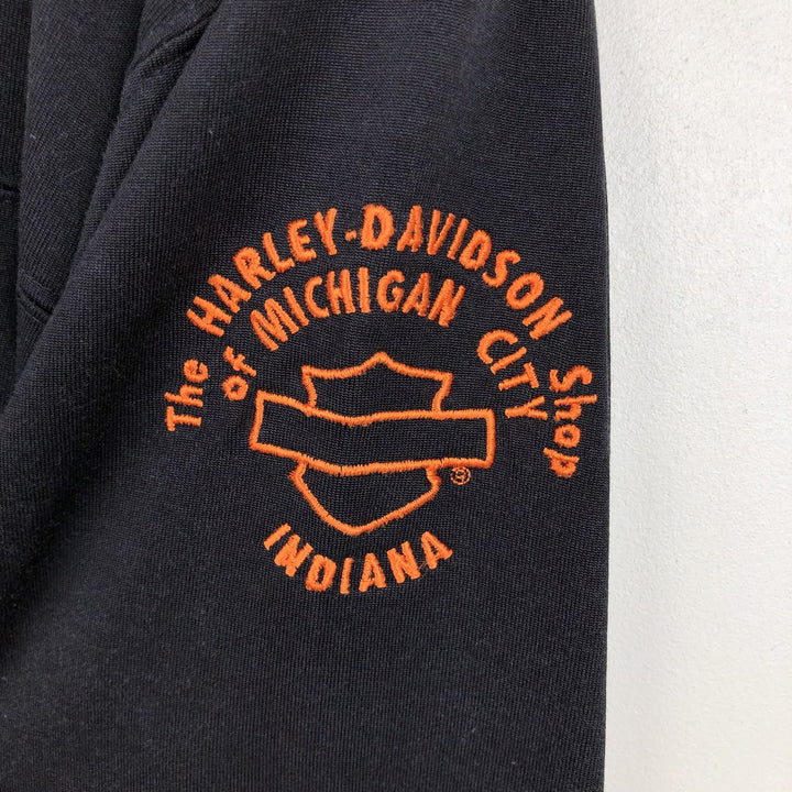 Harley-Davidson Motorcycle Long Sleeve T-Shirt, Men's Size L unclear black type Vintage Second Hand