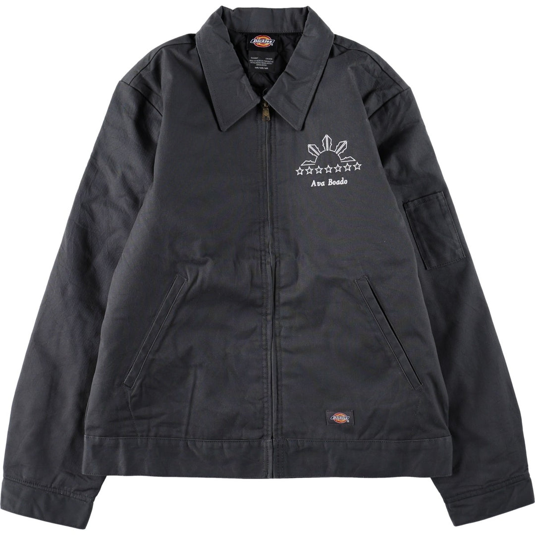 Dickies Eisenhower Jacket, padded work jacket, men's size M (approx.) polyester gray type Vintage Second Hand