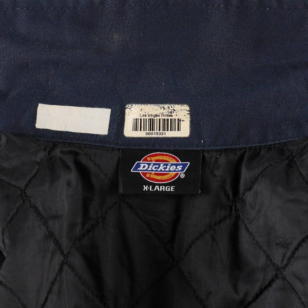 Dickies padded work jacket, men's size XL unclear navy blue type Vintage Second Hand
