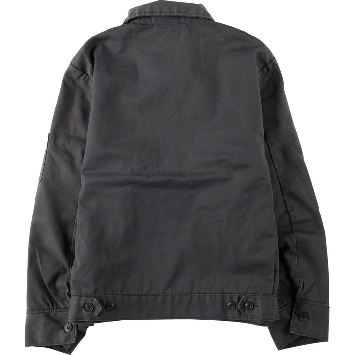 Dickies Eisenhower Jacket, padded work jacket, men's size L polyester Charcoal Vintage Second Hand