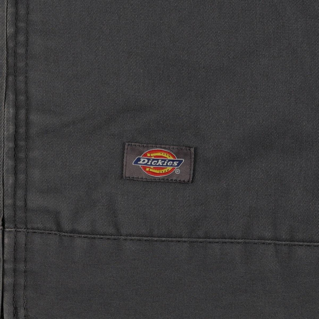 Dickies Eisenhower Jacket, padded work jacket, men's size L polyester Charcoal Vintage Second Hand