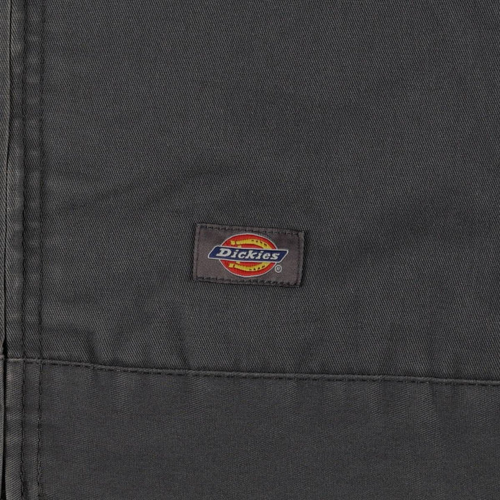 Dickies Eisenhower Jacket, padded work jacket, men's size L polyester Charcoal Vintage Second Hand