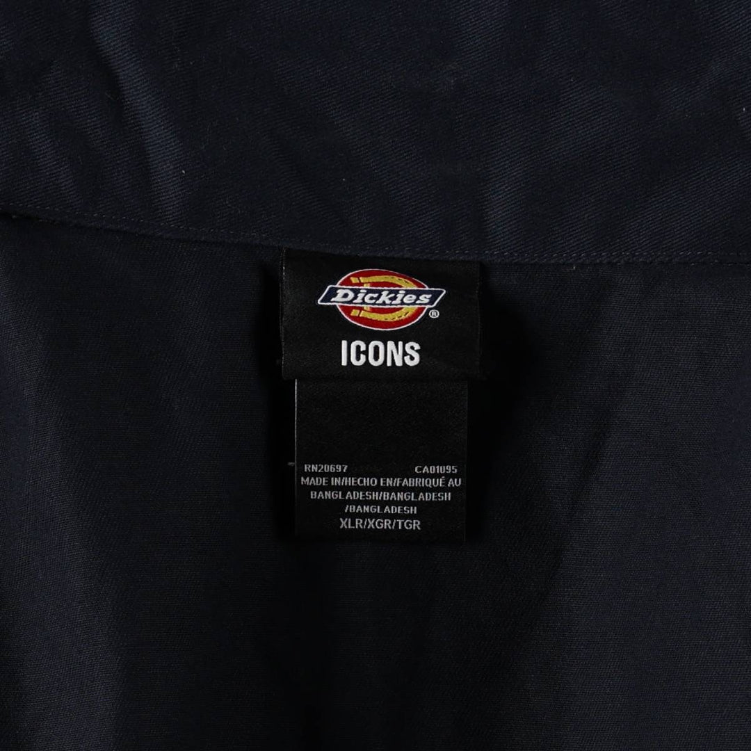 Dickies ICONS Eisenhower Jacket Work Jacket Men's XL (approx.) polyester navy blue type Vintage Second Hand