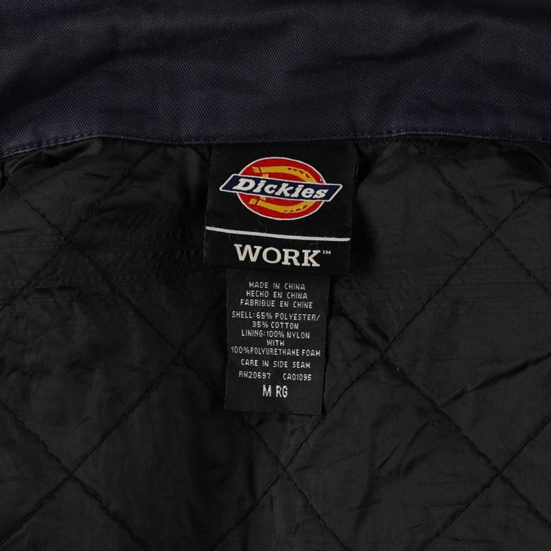 Dickies Padded Eisenhower Jacket Work Jacket Men's Size M polyester navy blue type Vintage Second Hand