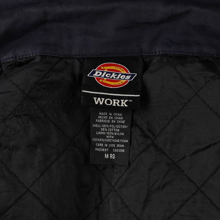 Dickies Padded Eisenhower Jacket Work Jacket Men's Size M polyester navy blue type Vintage Second Hand