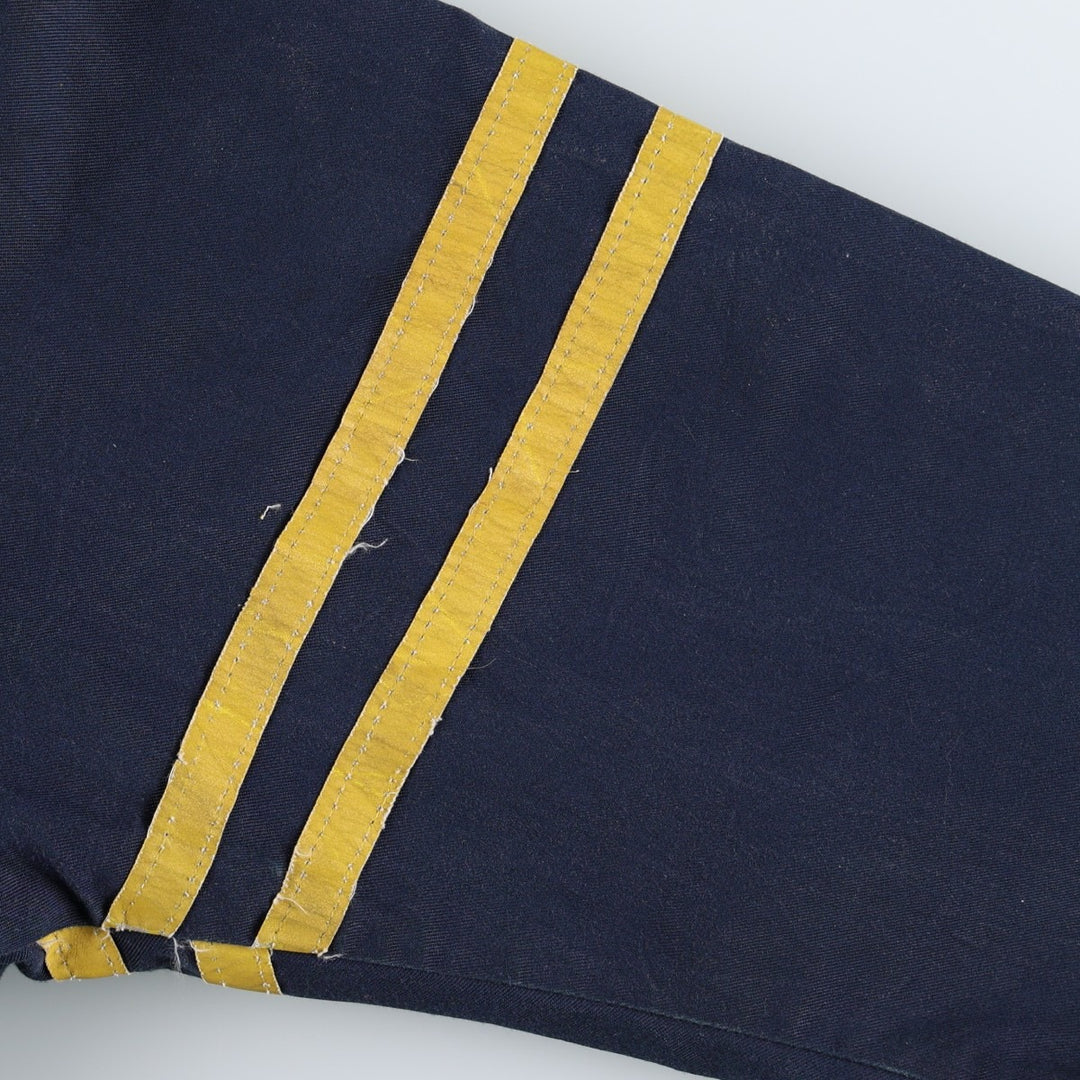 Vintage 70s-80'S Workwear Corporation Eastern Airlines Advertising Padded Work Jacket, Men's Size L (approx.) polyester navy blue type Vintage Second Hand