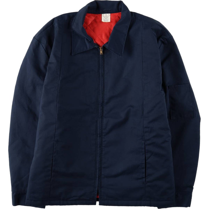 Red Kap padded work jacket, made in the USA, men's size XL. polyester navy blue type Vintage Second Hand