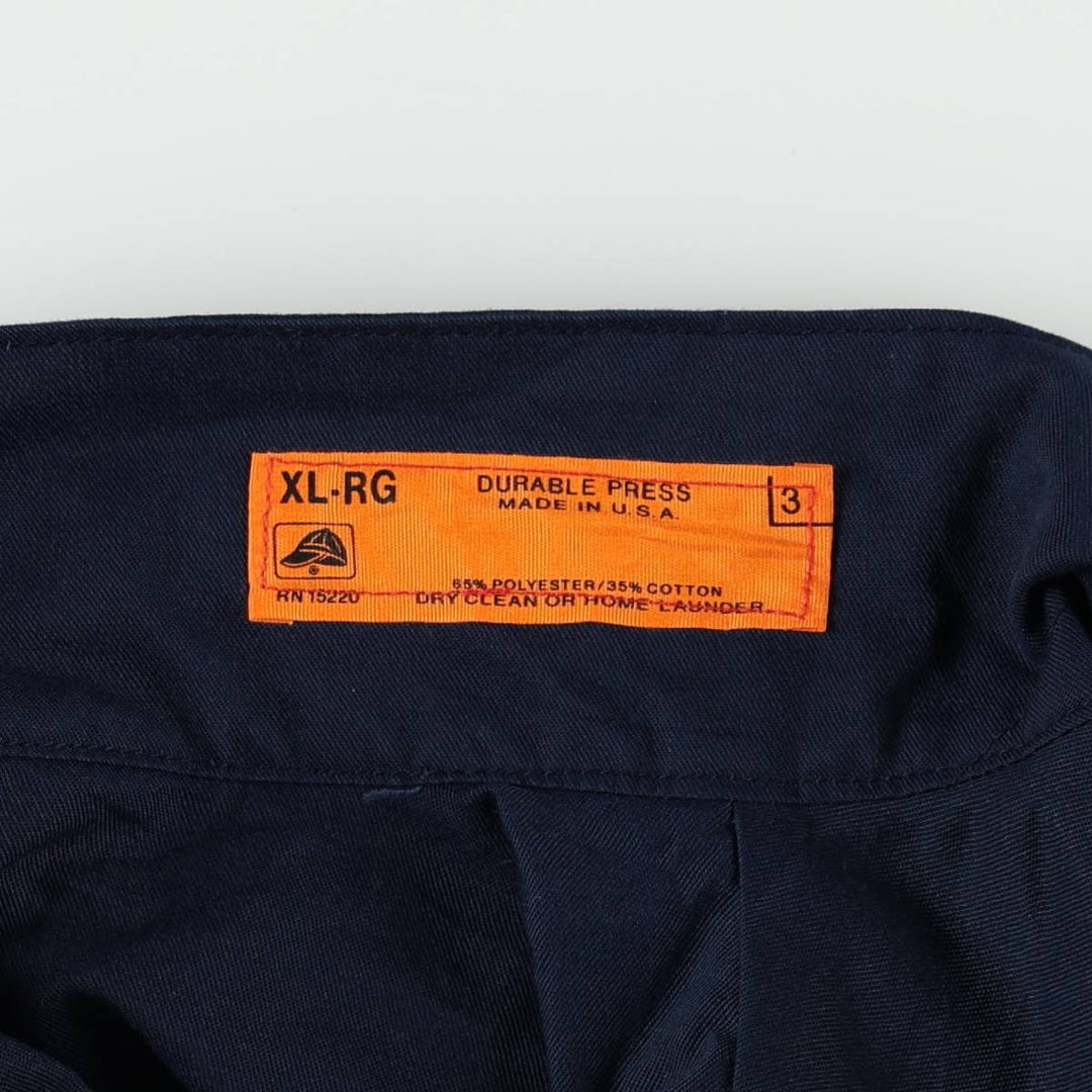 Red Kap padded work jacket, made in the USA, men's size XL. polyester navy blue type Vintage Second Hand
