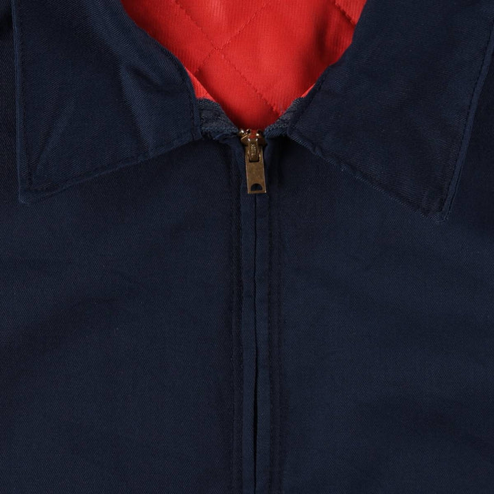 Red Kap padded work jacket, made in the USA, men's size XL. polyester navy blue type Vintage Second Hand
