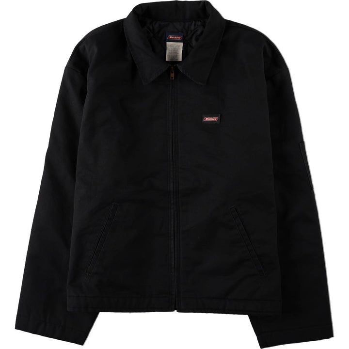 Dickies padded work jacket, men's size XL polyester black type Vintage Second Hand