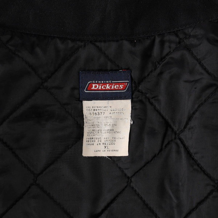 Dickies padded work jacket, men's size XL polyester black type Vintage Second Hand