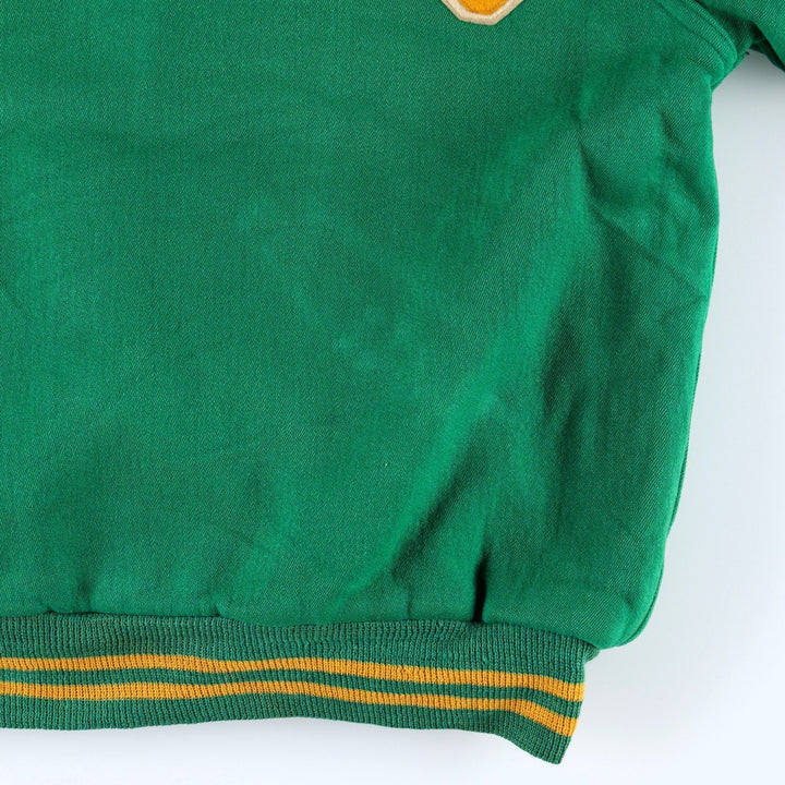 1970'S Sportswear Wool Stadium Jacket Award Jacket Varsity Jacket Men's Size L (Equivalent) Vintage unclear green type Vintage Second Hand