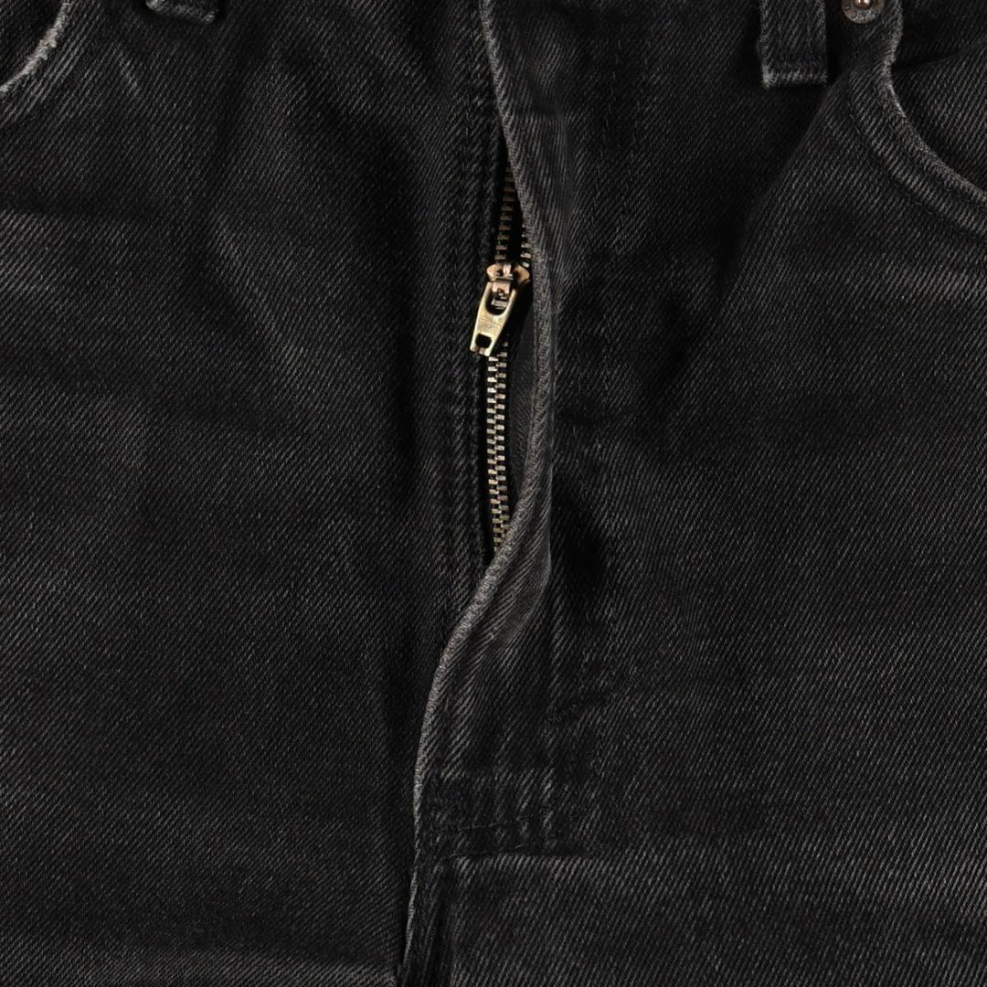 1990'S Levi's 550 Classic Relaxed Fit Straight Leg Black Denim Tapered Jeans, Made in USA, Men's Size W34 (approx.) cotton black type Vintage Second Hand