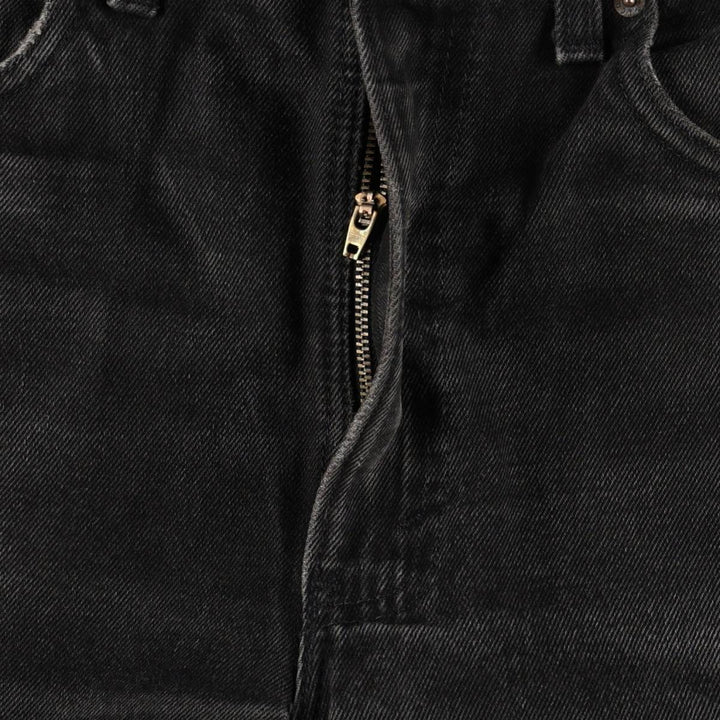 1990'S Levi's 550 Classic Relaxed Fit Straight Leg Black Denim Tapered Jeans, Made in USA, Men's Size W34 (approx.) cotton black type Vintage Second Hand