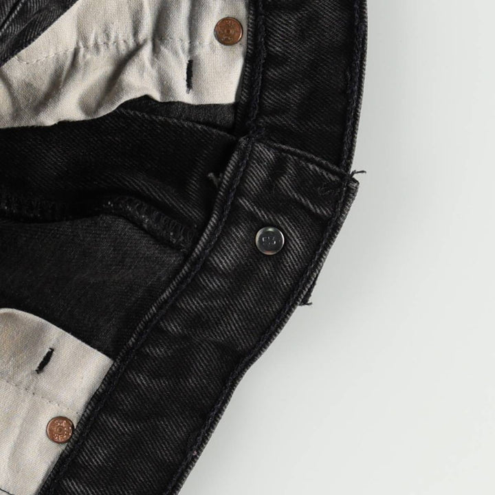 1990'S Levi's 550 Classic Relaxed Fit Straight Leg Black Denim Tapered Jeans, Made in USA, Men's Size W34 (approx.) cotton black type Vintage Second Hand