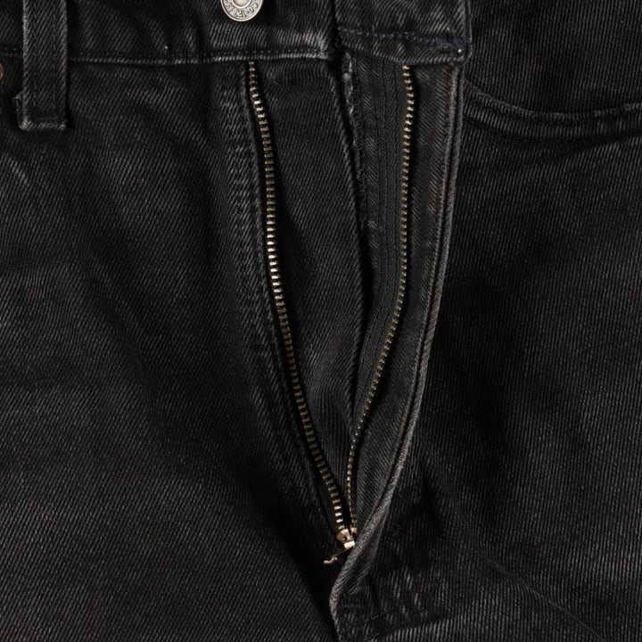 1990'S Levi's 550 Classic Relaxed Fit Straight Leg Black Denim Tapered Jeans, Made in USA, Men's Size W34 (approx.) cotton black type Vintage Second Hand