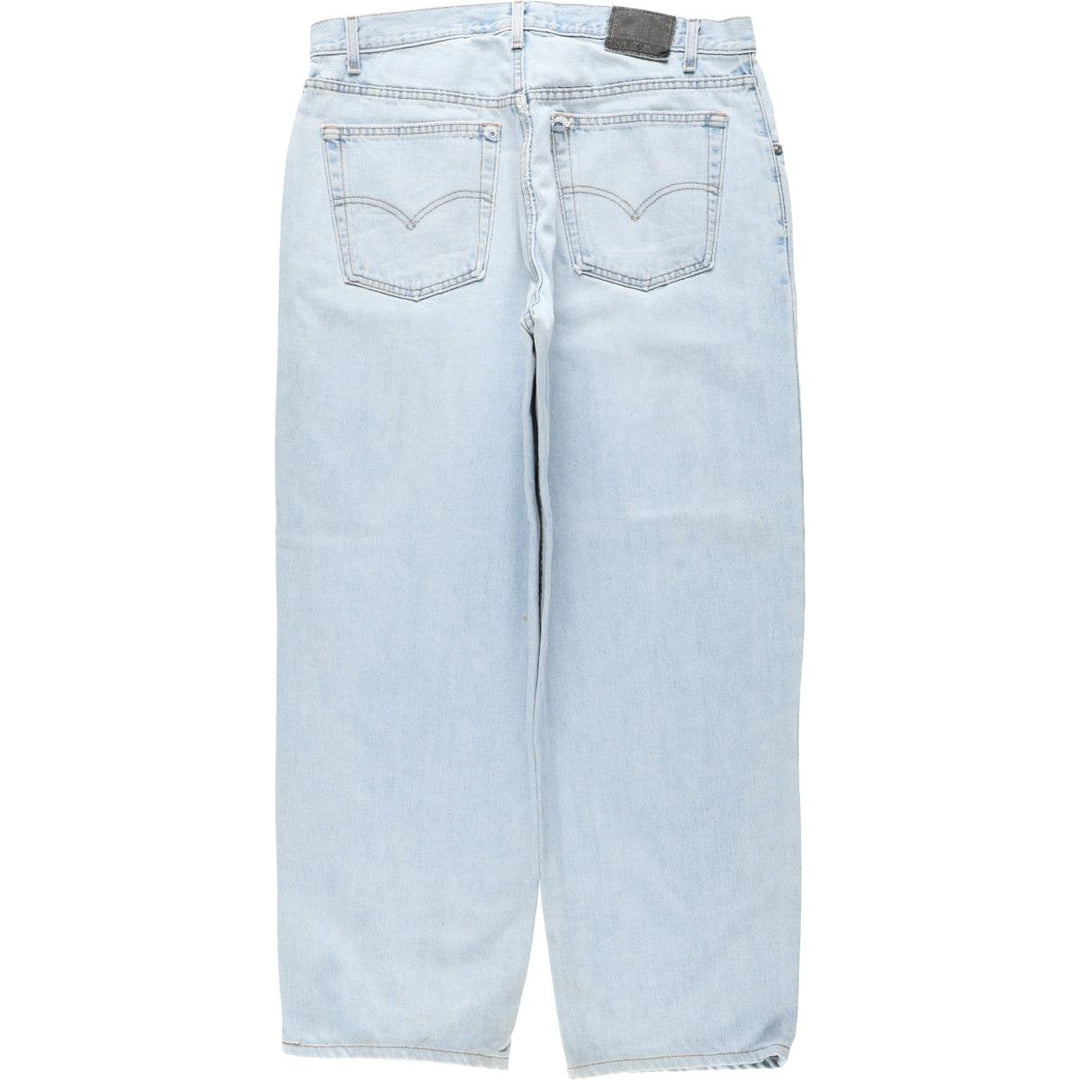 2000'S Levi's SILVER TAB BAGGY Tapered Denim Pants, Made in USA, Men's W38 (approx.) cotton Blue type light blue Vintage Second Hand