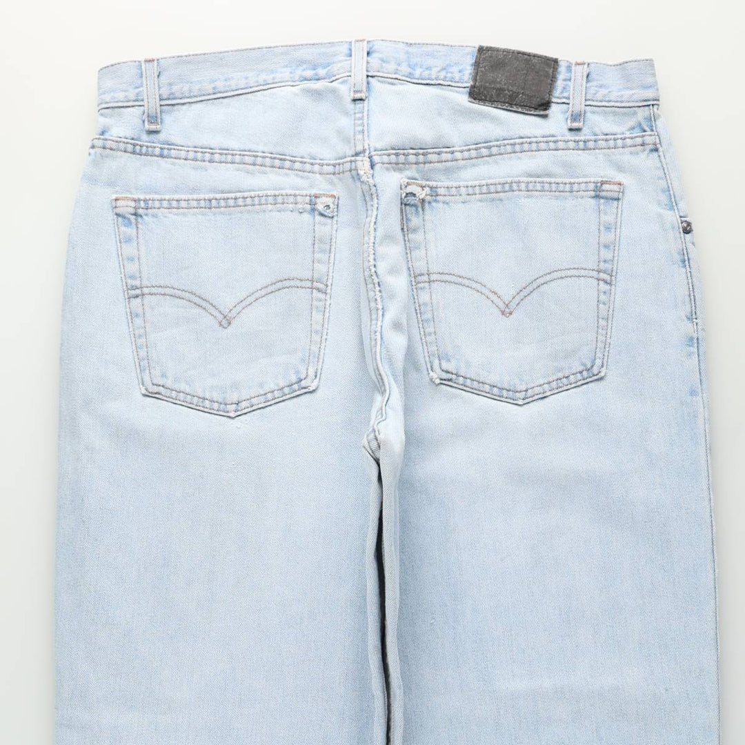 2000'S Levi's SILVER TAB BAGGY Tapered Denim Pants, Made in USA, Men's W38 (approx.) cotton Blue type light blue Vintage Second Hand
