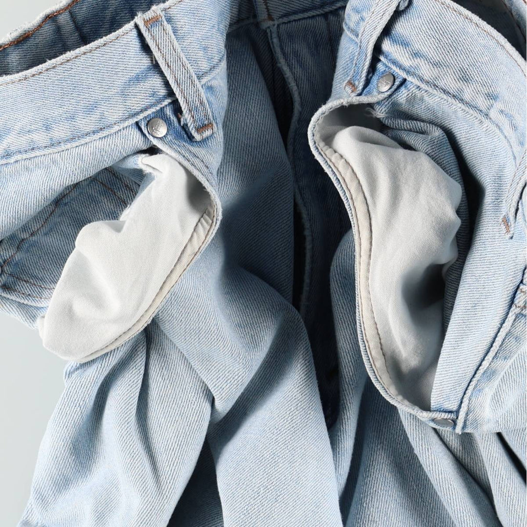 2000'S Levi's SILVER TAB BAGGY Tapered Denim Pants, Made in USA, Men's W38 (approx.) cotton Blue type light blue Vintage Second Hand