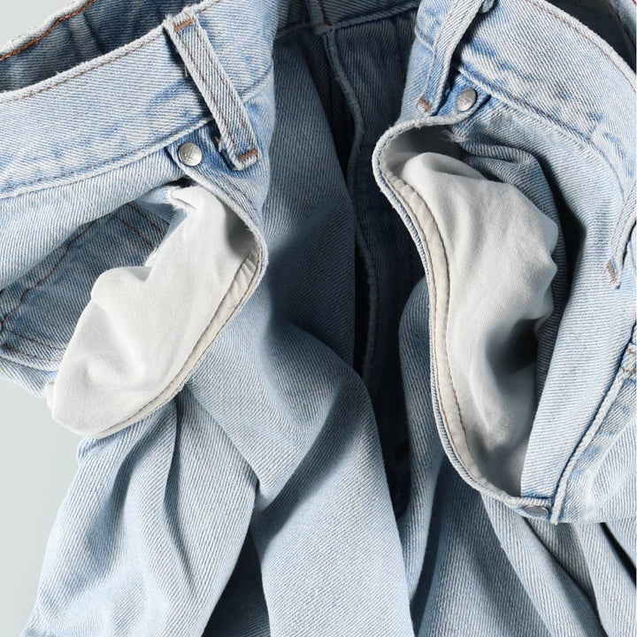 2000'S Levi's SILVER TAB BAGGY Tapered Denim Pants, Made in USA, Men's W38 (approx.) cotton Blue type light blue Vintage Second Hand