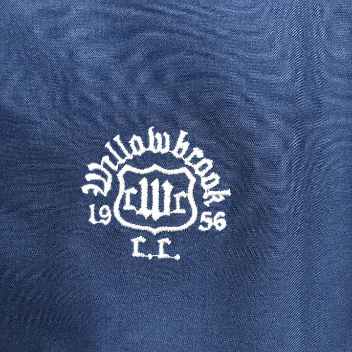 00'S adidas CLIMASHELL WIND half zip warm-up vest men's size L polyester navy blue type Vintage Second Hand