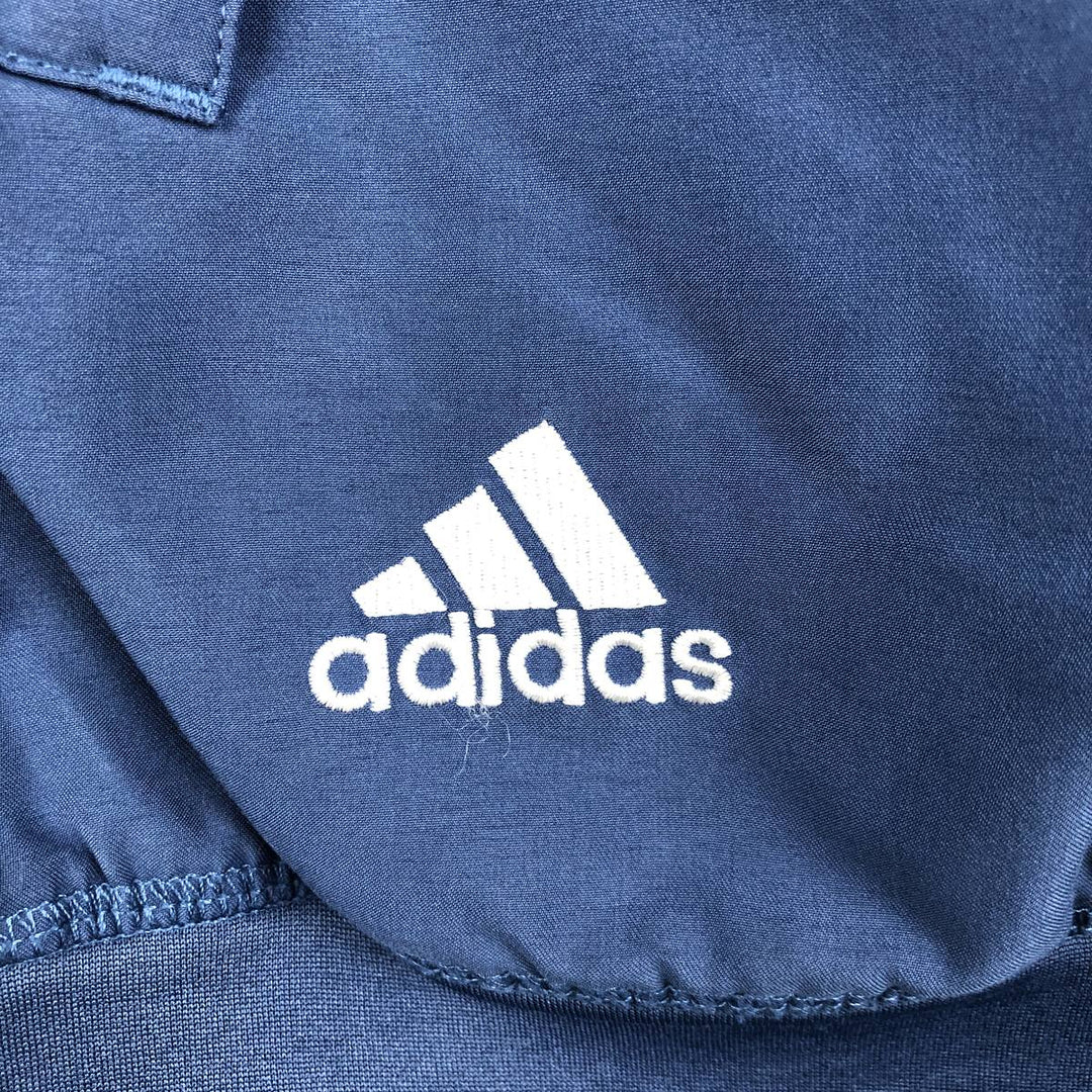 00'S adidas CLIMASHELL WIND half zip warm-up vest men's size L polyester navy blue type Vintage Second Hand