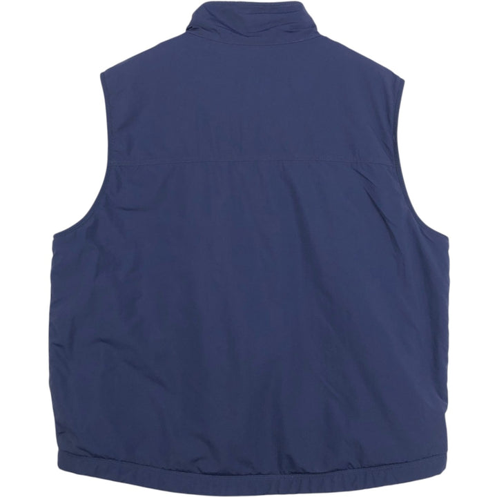 90s-00'S LLBean Advertising Nylon Vest, Men's XL equivalent, Vintage Nylon navy blue type Vintage Second Hand