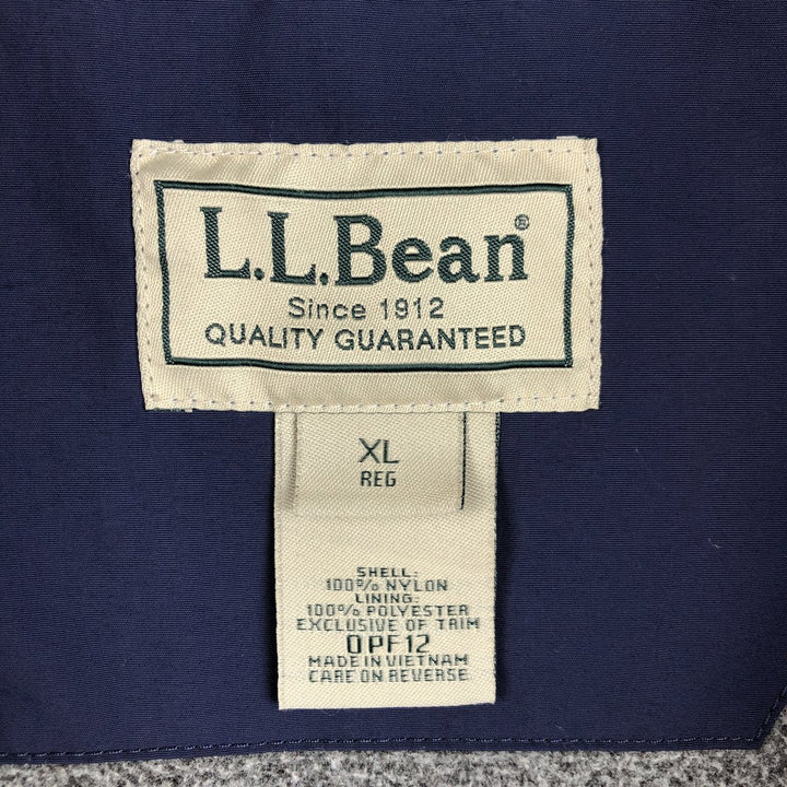 90s-00'S LLBean Advertising Nylon Vest, Men's XL equivalent, Vintage Nylon navy blue type Vintage Second Hand