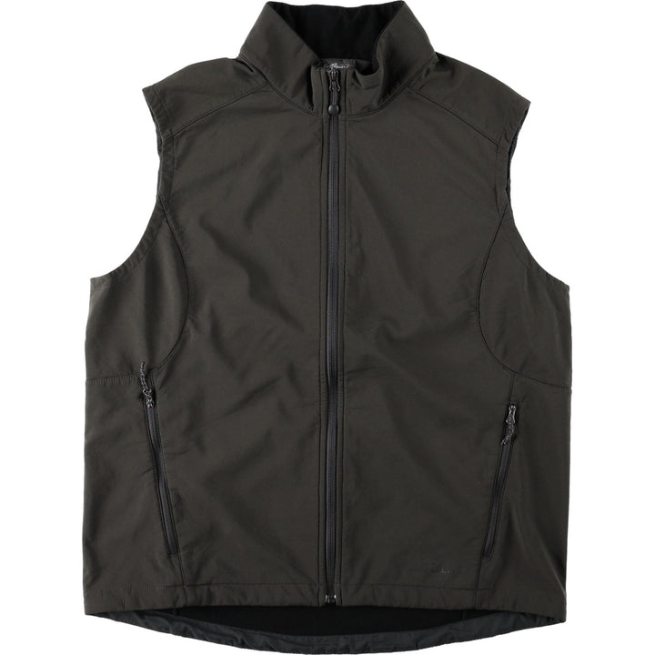 Eddie Bauer Softshell Vest, Men's Size L (approx.) polyester Charcoal Vintage Second Hand