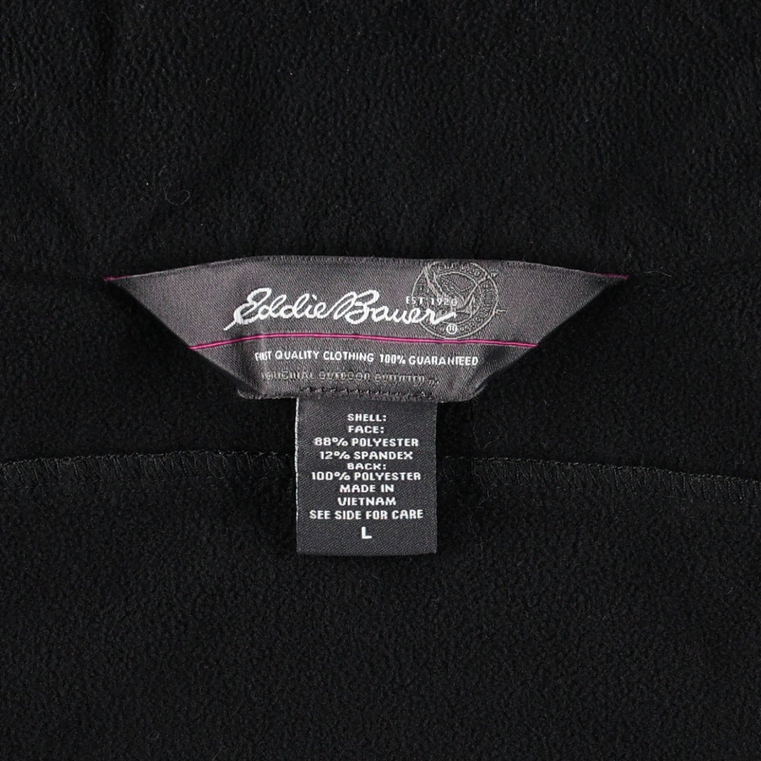 Eddie Bauer Softshell Vest, Men's Size L (approx.) polyester Charcoal Vintage Second Hand