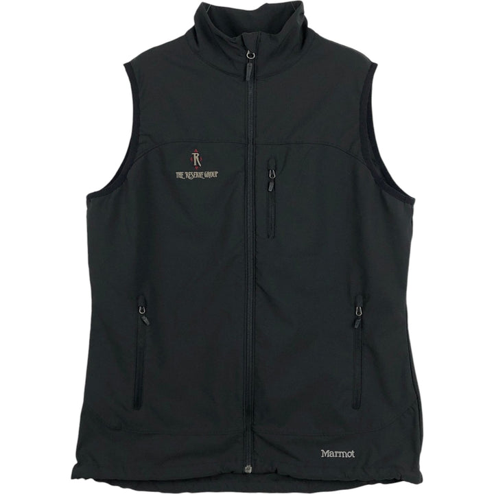 Marmot Advertising Softshell Vest, Men's Size XL (equivalent) polyester black type Vintage Second Hand
