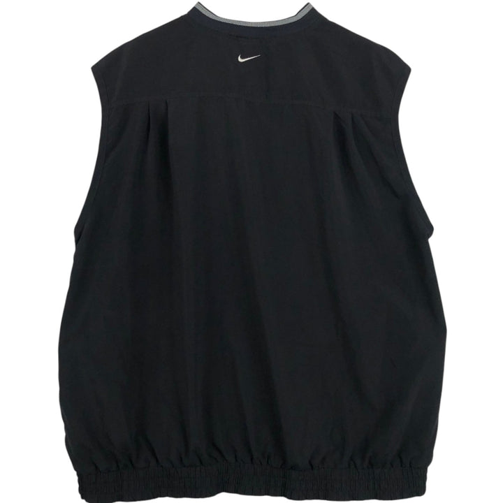 Nike Golf V-neck warm-up vest, men's size XL polyester black type Vintage Second Hand