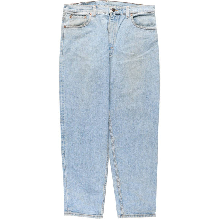 Levi's 550 Tapered Denim Pants, Made in USA, Men's Size W35 (approx.) cotton blue type Vintage Second Hand