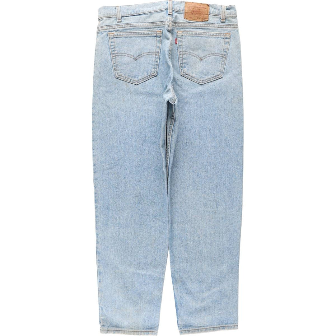 Levi's 550 Tapered Denim Pants, Made in USA, Men's Size W35 (approx.) cotton blue type Vintage Second Hand