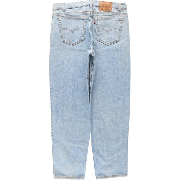Levi's 550 Tapered Denim Pants, Made in USA, Men's Size W35 (approx.) cotton blue type Vintage Second Hand