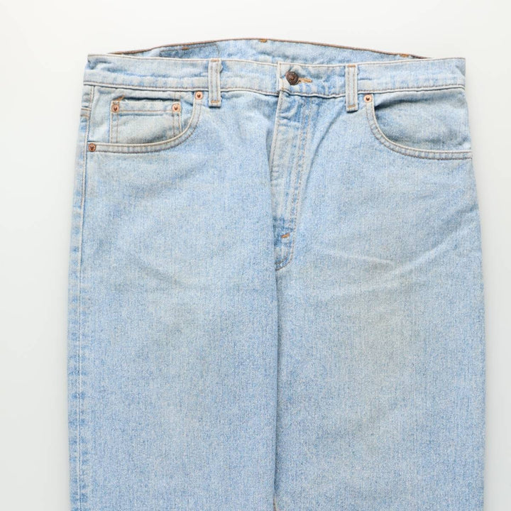 Levi's 550 Tapered Denim Pants, Made in USA, Men's Size W35 (approx.) cotton blue type Vintage Second Hand