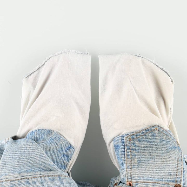 Levi's 550 Tapered Denim Pants, Made in USA, Men's Size W35 (approx.) cotton blue type Vintage Second Hand