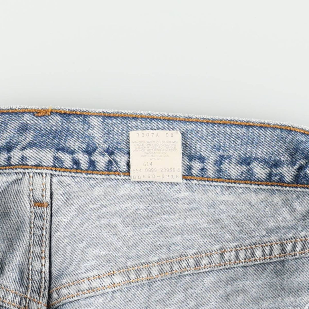90'S Levi's 550 Relaxed Fit Tapered Denim Pants Made in USA Men's W31 Vintage cotton blue type Vintage Second Hand